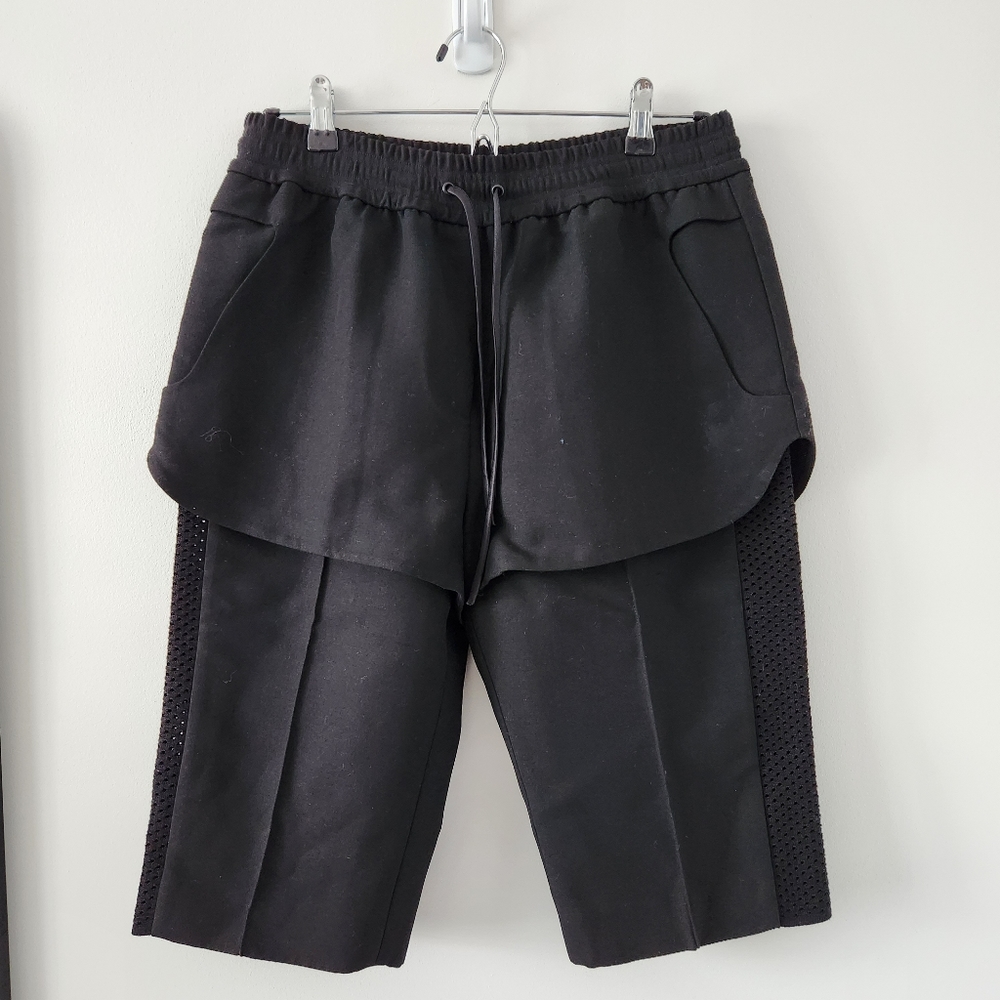Alexander Wang DOUBLE LAYER HYBRID RUNNING SHORTS